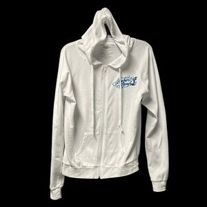 Disney Cruise Line Anchors Away Women’s White Zip-Up Lightweight Hoodie Size L